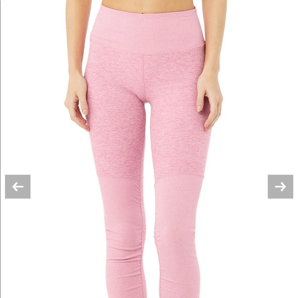 Alo Yoga Pink Heather Goddess Legging
